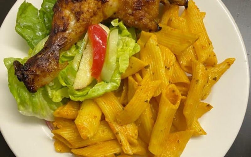 Mai Faffy's Special Jerk Chicken and Pasta